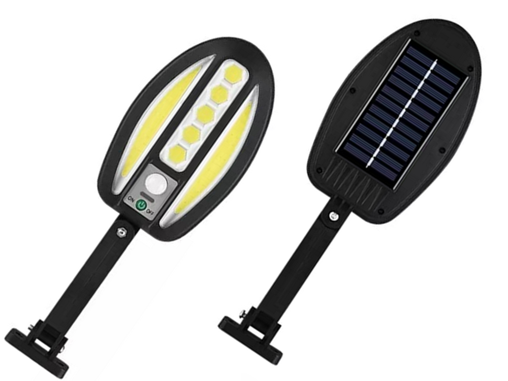 Saulės lempa su 95 led ir judesio jutikliu