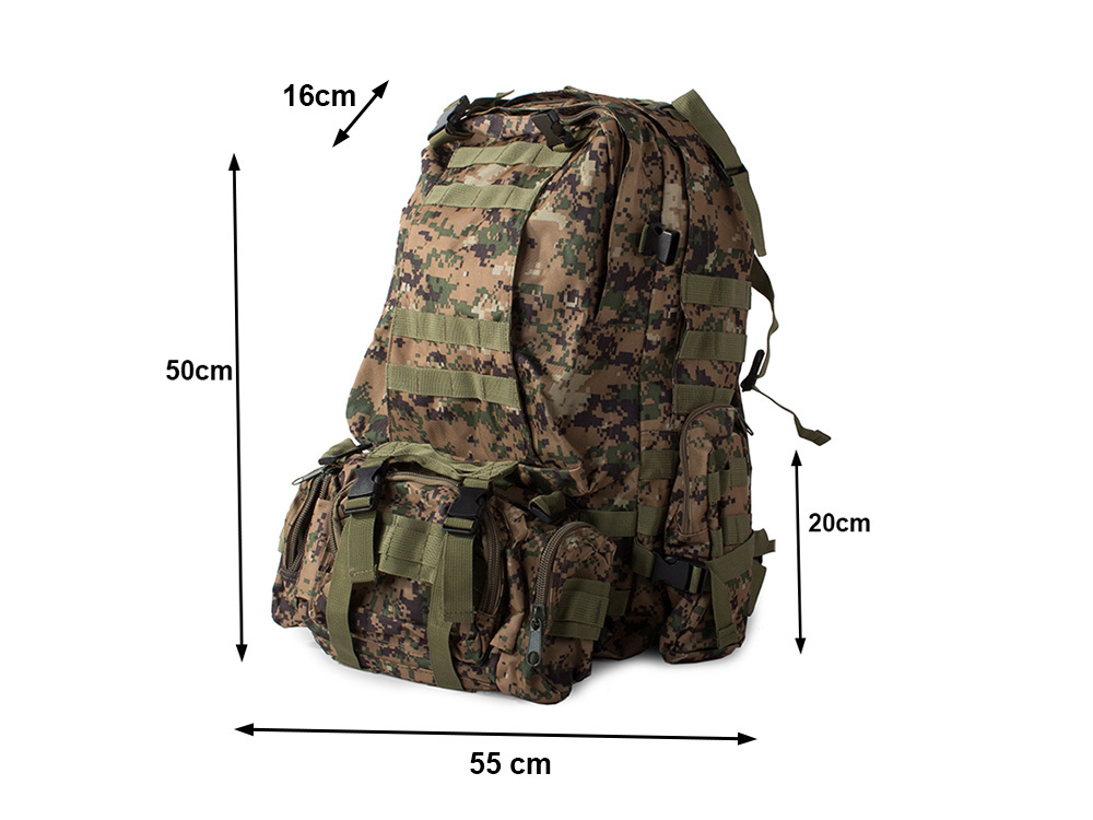 Turistinė kuprinė 48,5 l su molle sistema