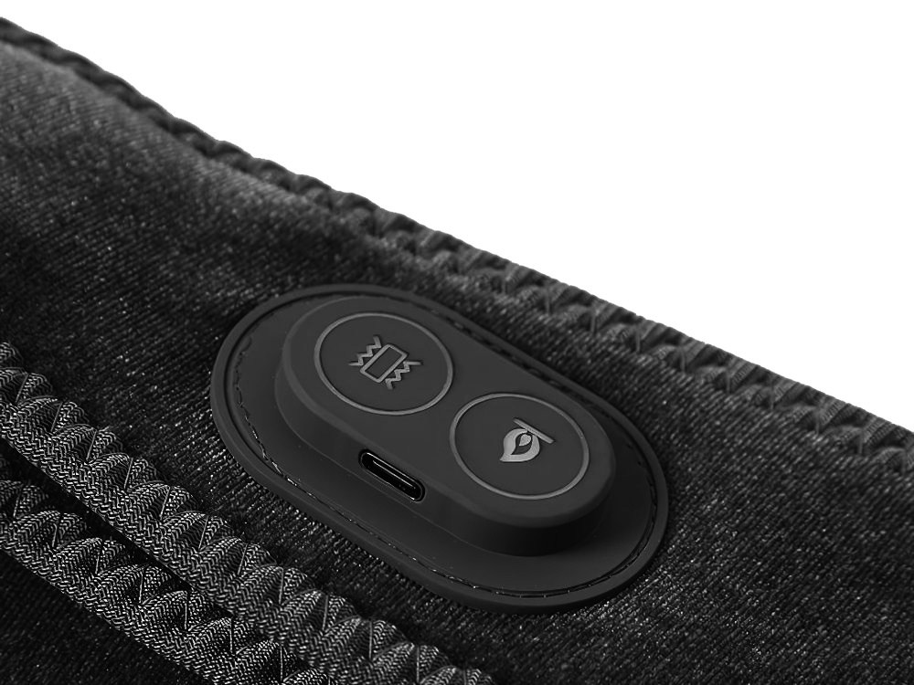 Kaklo masažuoklis su šildymo funkcija, usb, juodas