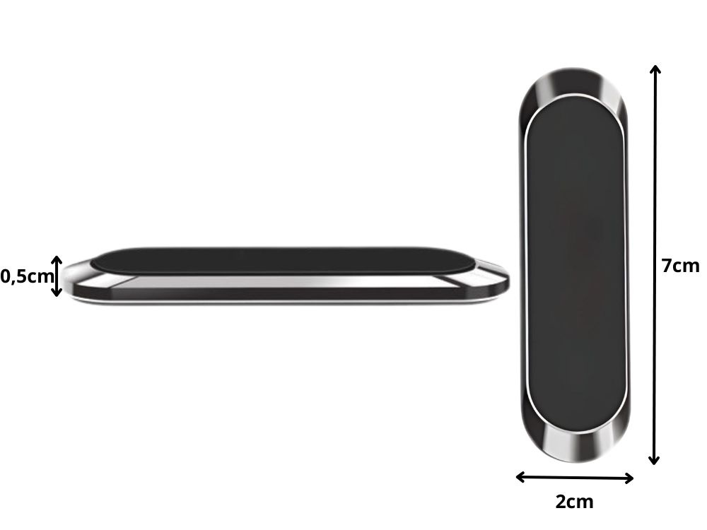 Magnetinis telefono laikiklis automobiliui, juodas