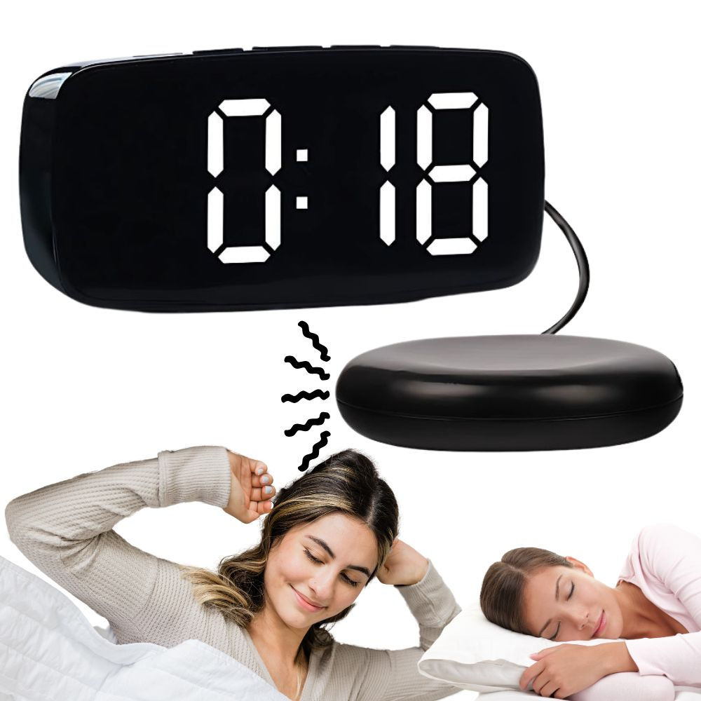 Elektroninis žadintuvas su vibraciniu padu