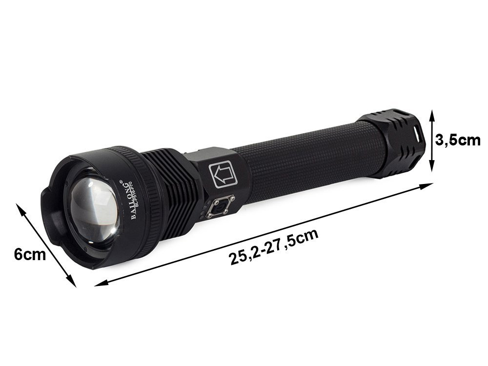Prožektorius bailong p516-p70 su cree xhp70 dioda