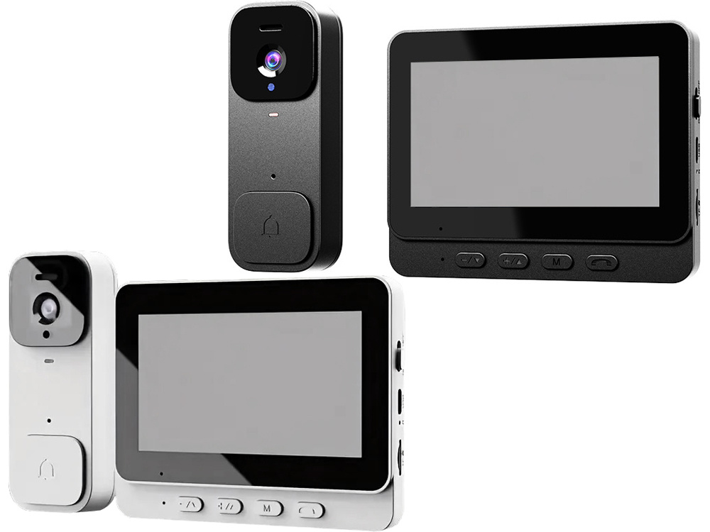 Vaizdo domofonas su 4,5 colių lcd ekranu ir naktinio matymo funkcija