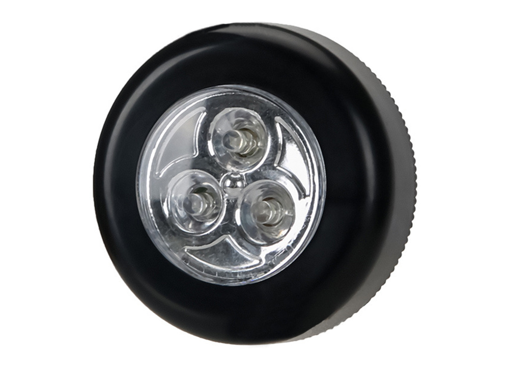 Belaidė led lempa su lipduku, 7x2 cm, juoda