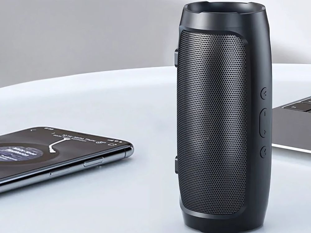 Bluetooth kolonėlė charge mini 3+ su fm radiju, 20w, juoda