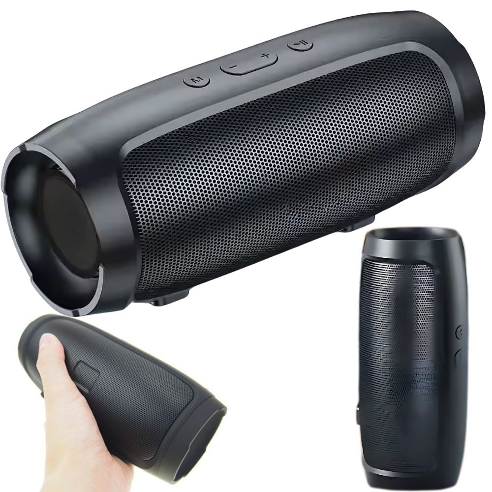 Bluetooth kolonėlė charge mini 3+ su fm radiju, 20w, juoda