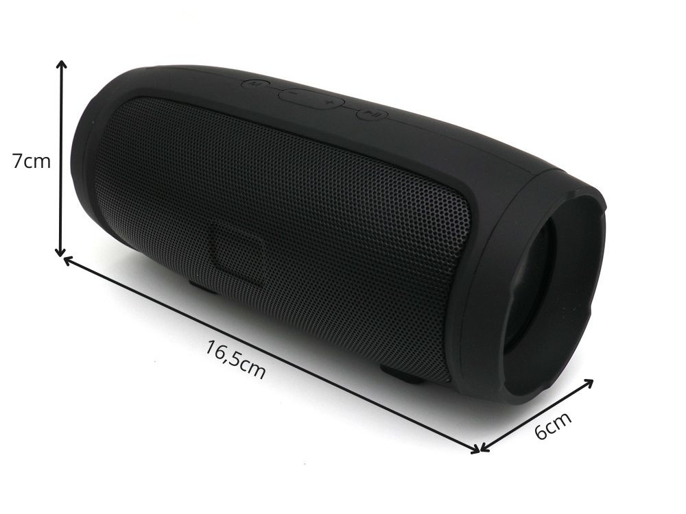 Bluetooth kolonėlė charge mini 3+ su fm radiju, 20w, juoda