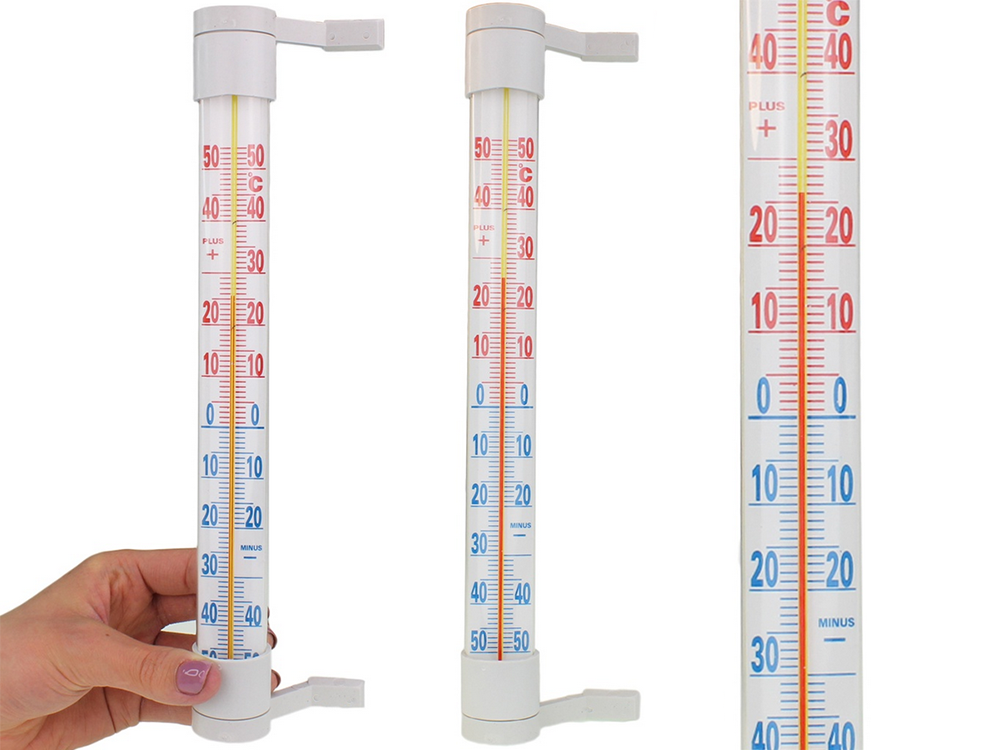 Lauko ir vidaus termometras, 21 cm