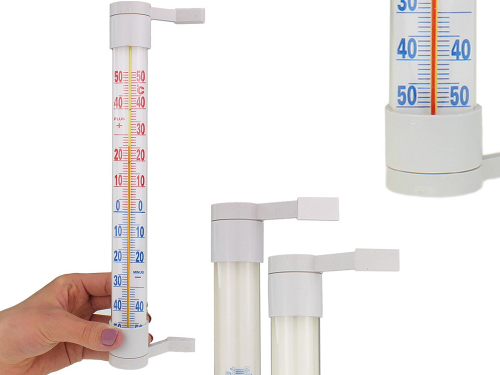 Lauko ir vidaus termometras, 21 cm