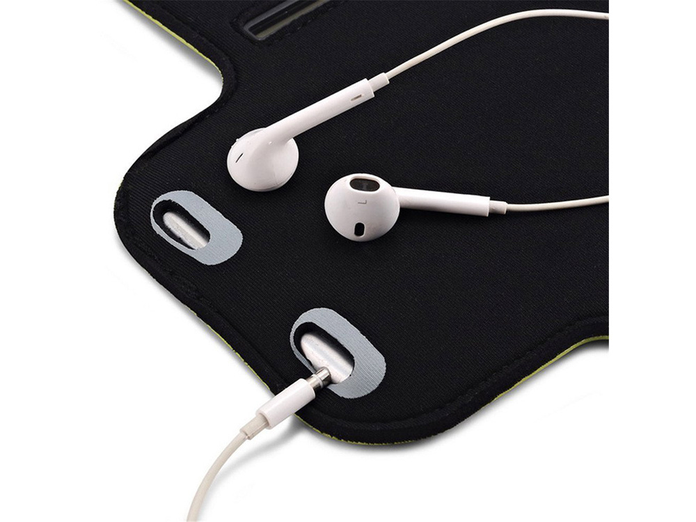 Sportinis telefono dėklas ant rankos, juodas, 27-40 cm