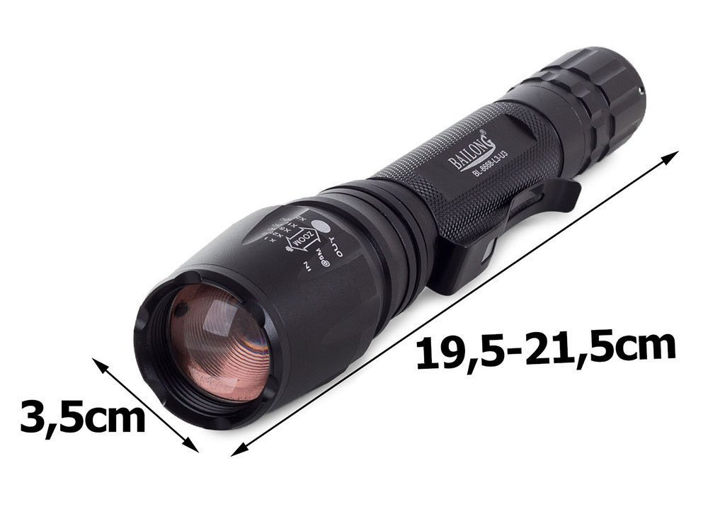 Žibintuvėlis bailong led cree xm-l t6 su priartinimu