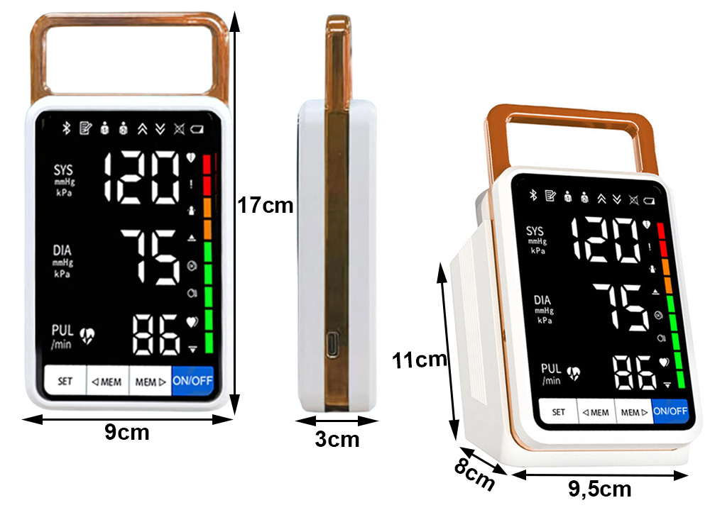 Kraujospūdžio matuoklis su lcd ekranu, 22-32 cm