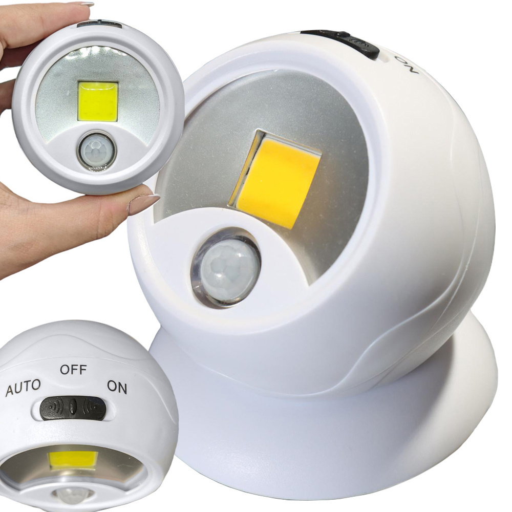 Led cob lemputė su judesio jutikliu ir magnetine pagrindo sistema