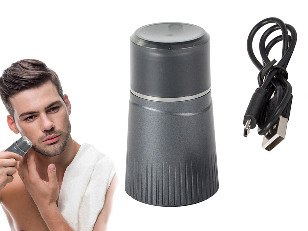Bevielis mini barzdos trimeris su usb įkrovimu