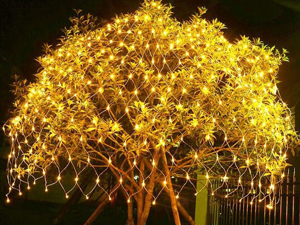 Šviesos užuolaida 100 led, šiltai balta, 1x2 m 1