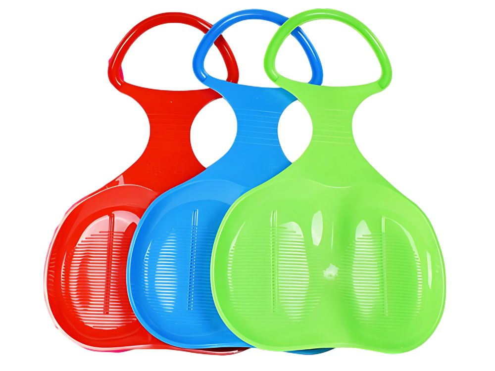 Plastikinės rogutės obuoliukas vaikams, 55 cm