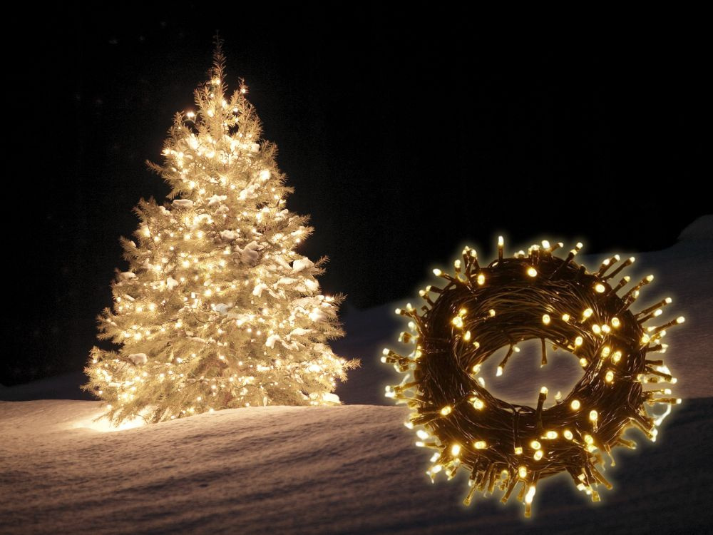 Kalėdinės lemputės vidaus naudojimui, 500 led, šiltai baltos
