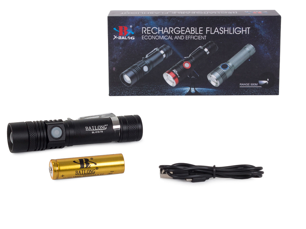 Žibintuvėlis bailong 516-t6 su cree xm-l t6 led