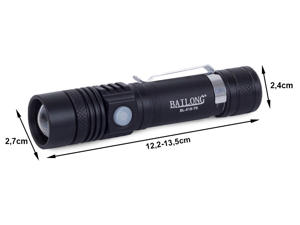 Žibintuvėlis bailong 516-t6 su cree xm-l t6 led