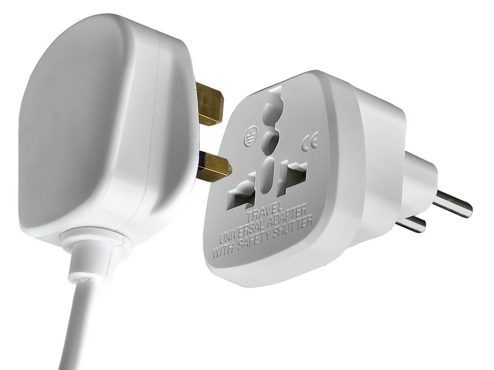 Kištuko adapteris uk-pl, 2-stygių, 10a/16a