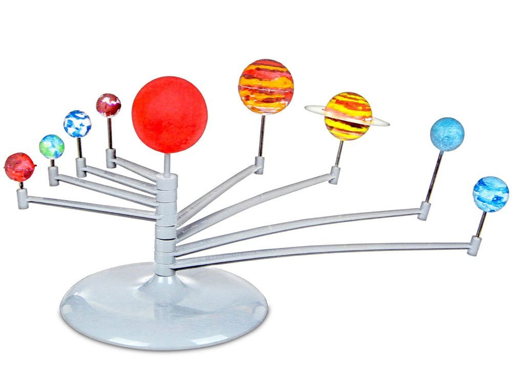 Edukacinis planetų modelis su dažais 3d