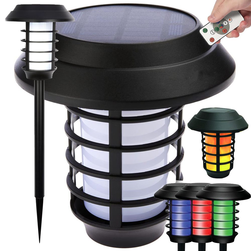 Saulės sodo lempa su rgb valdymu, ip65, abs