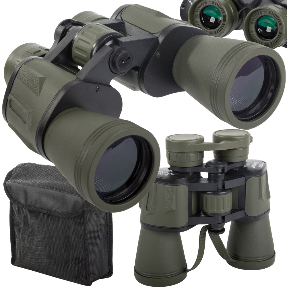 Žiūronai 20x50 su priartinimu ir reguliuojama optika