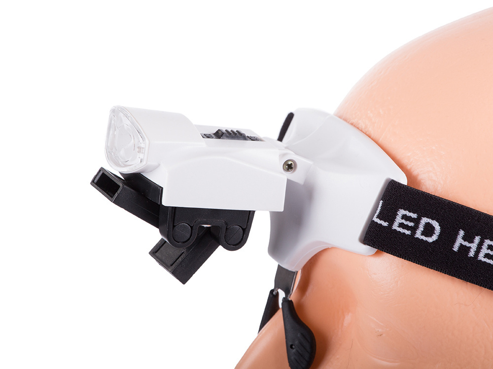 Didinamieji akiniai su led apšvietimu ir keičiamais lęšiais