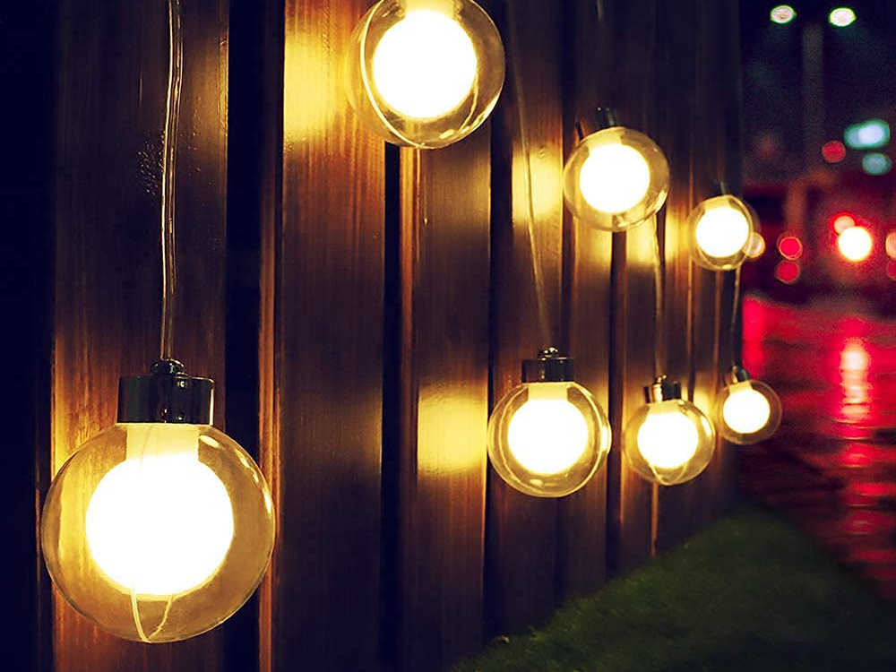 Lauko girlianda 20 led lemputės, 380 cm