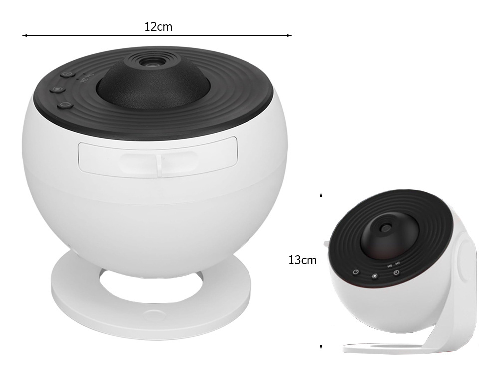 Žvaigždžių projektorius su 12 skaidrių, 10w, 360°