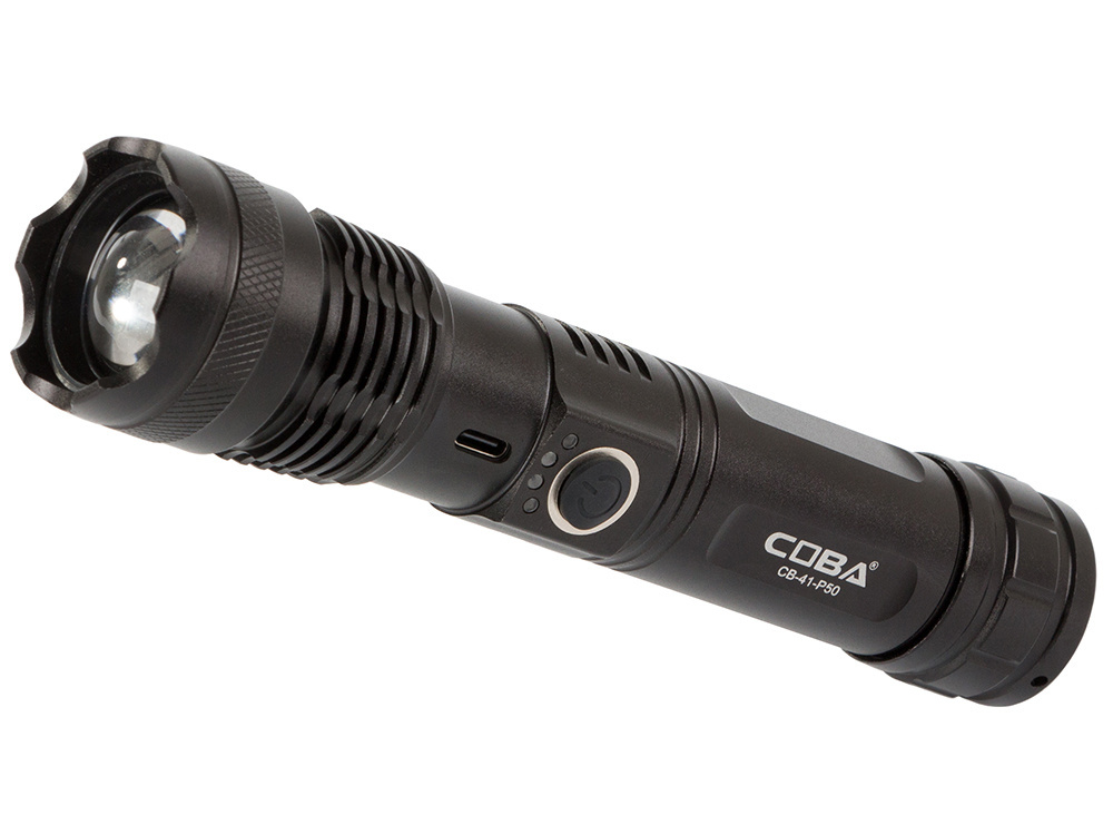 Taktinis žibintuvėlis cb-41 cree xhp50 su usb-c įkrovimu