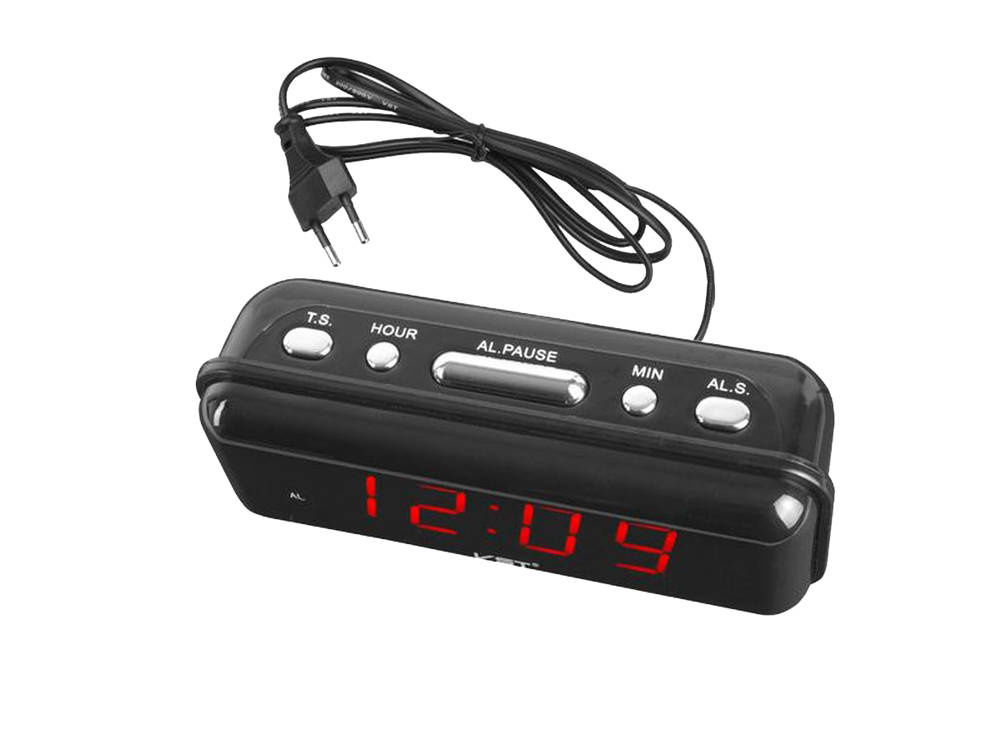 Elektroninis žadintuvas su led ekranu 14,5x5,5 cm