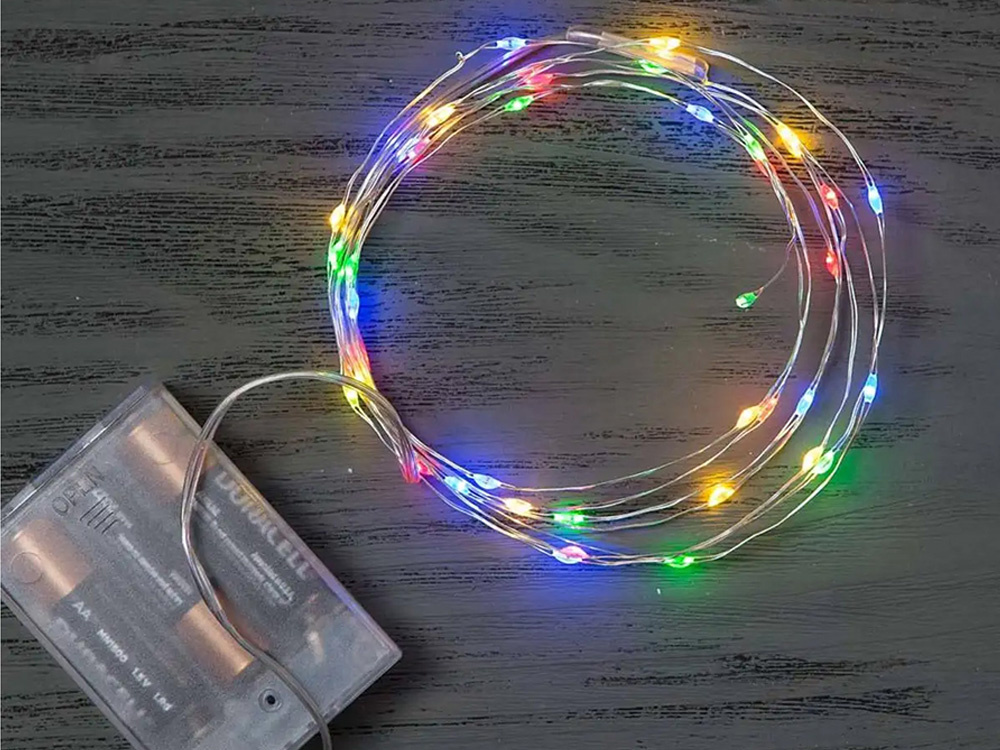 Led lemputės ant vielutės 100 led, 10 m, daugiaspalvės
