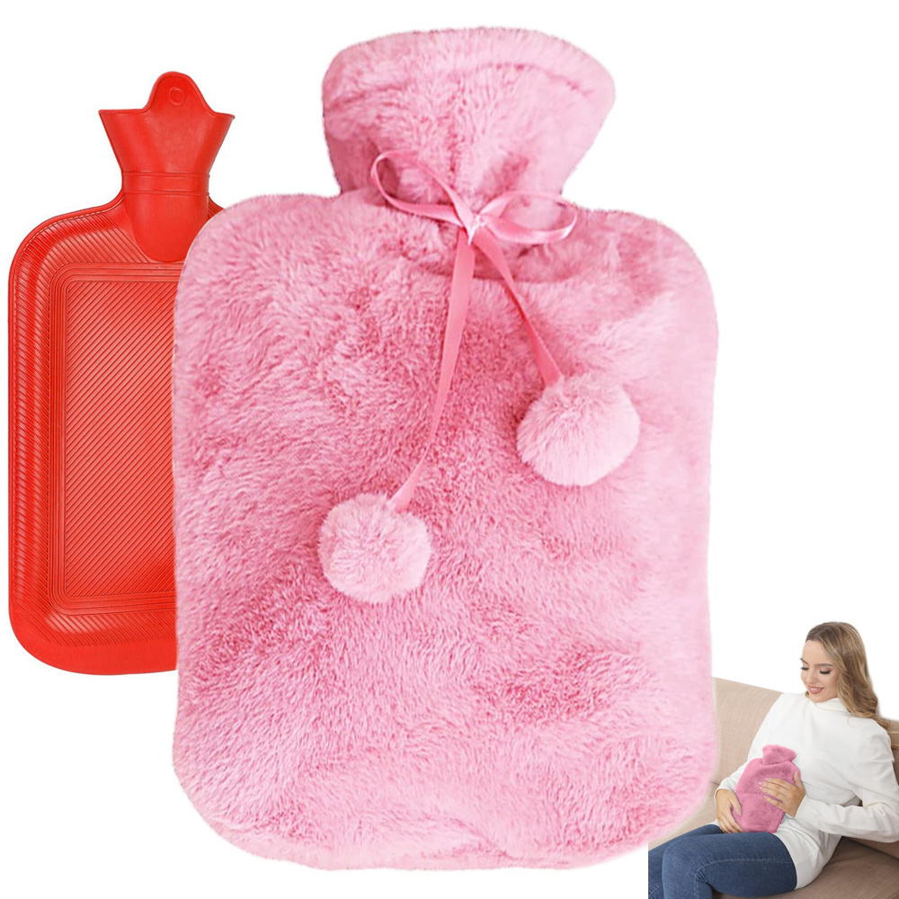 Termoforas su rožiniu užvalkalu, 1700 ml, 35x20 cm