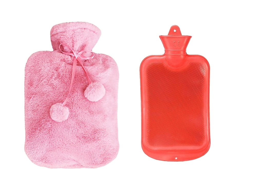 Termoforas su rožiniu užvalkalu, 1700 ml, 35x20 cm