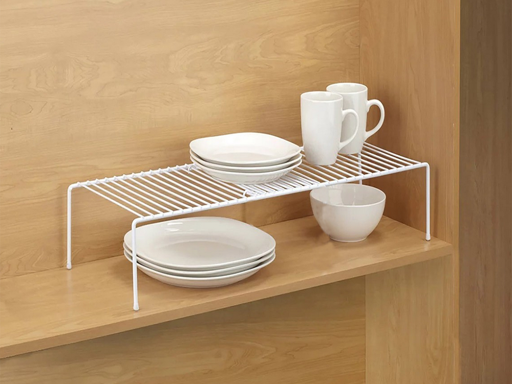 Reguliuojama metalinė lentyna 32-55,5 cm, balta 1