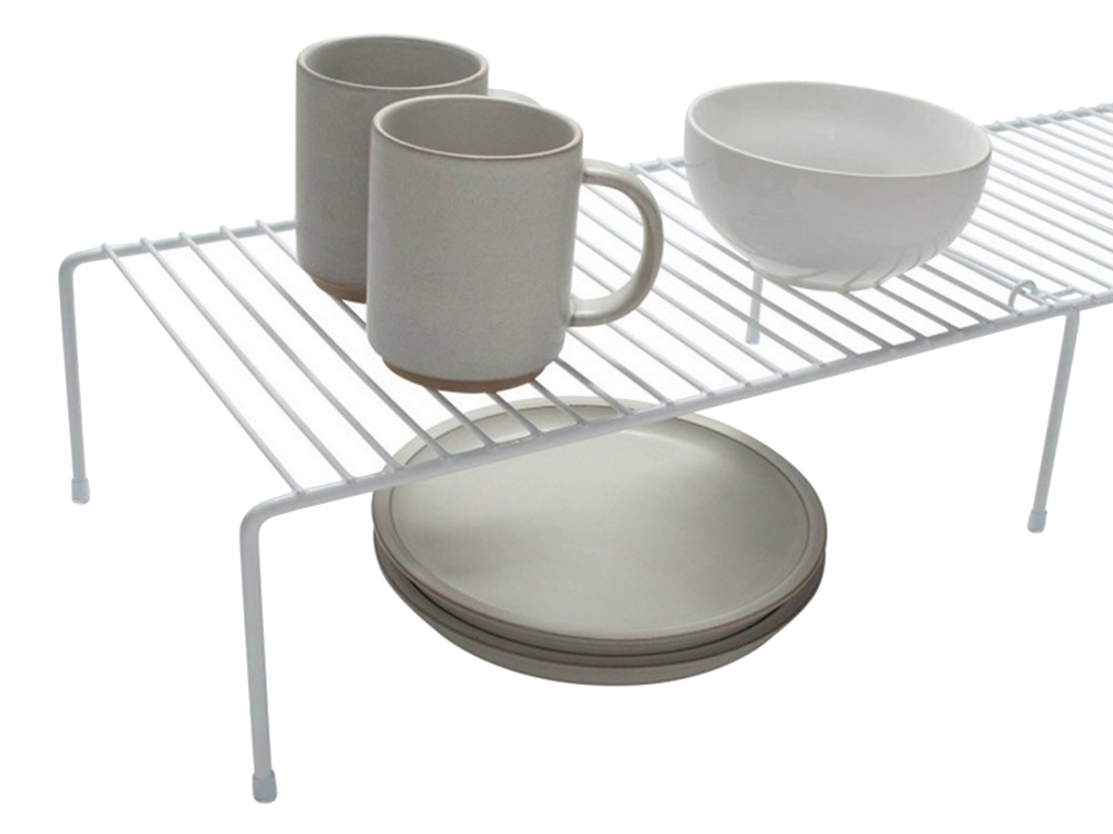 Reguliuojama metalinė lentyna 32-55,5 cm, balta 2