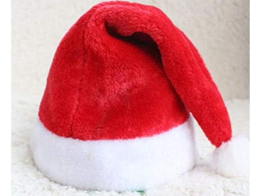 Kalėdinė kepurė su pūkuotu bumbulu, 58 cm
