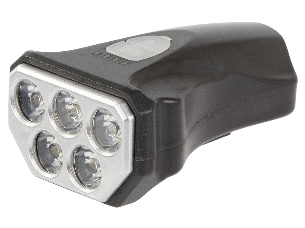 Dviračio priekinis žibintas su 5 led diodomis ir usb įkrovimu 2