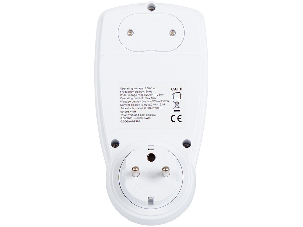 Energijos suvartojimo matuoklis su led ekranu, 16a, 3680w