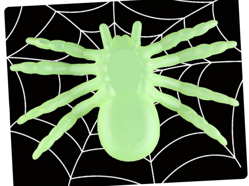 Fluorescenciniai helovino vorai, 11 cm, 2 vnt.