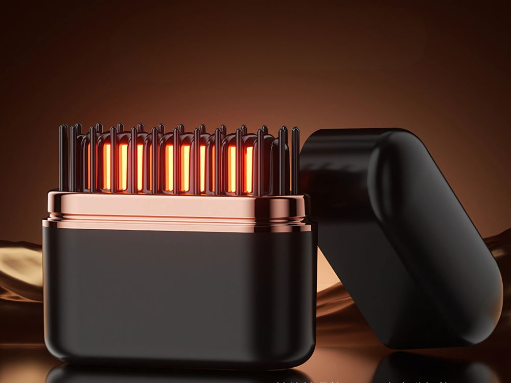 Plaukų tiesinimo šepetys su usb, 160°c - 200°c