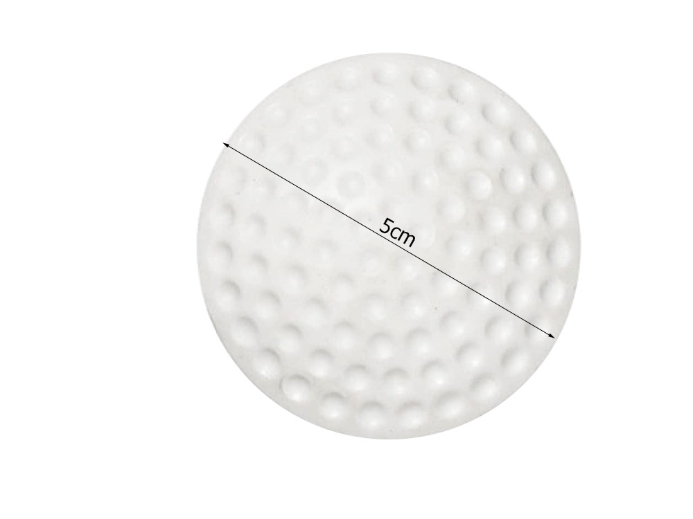 Durų rankenos apsauginis atmušiklis, 5 cm, baltas