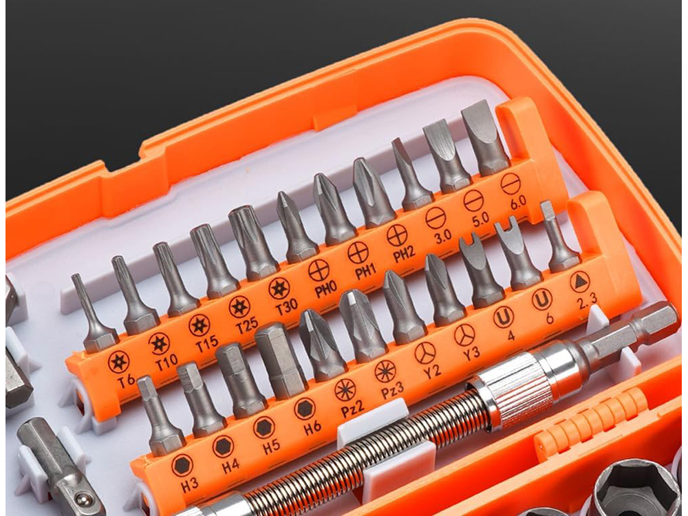 Įrankių rinkinys su torx galvutėmis 5-14mm, 38 vnt.