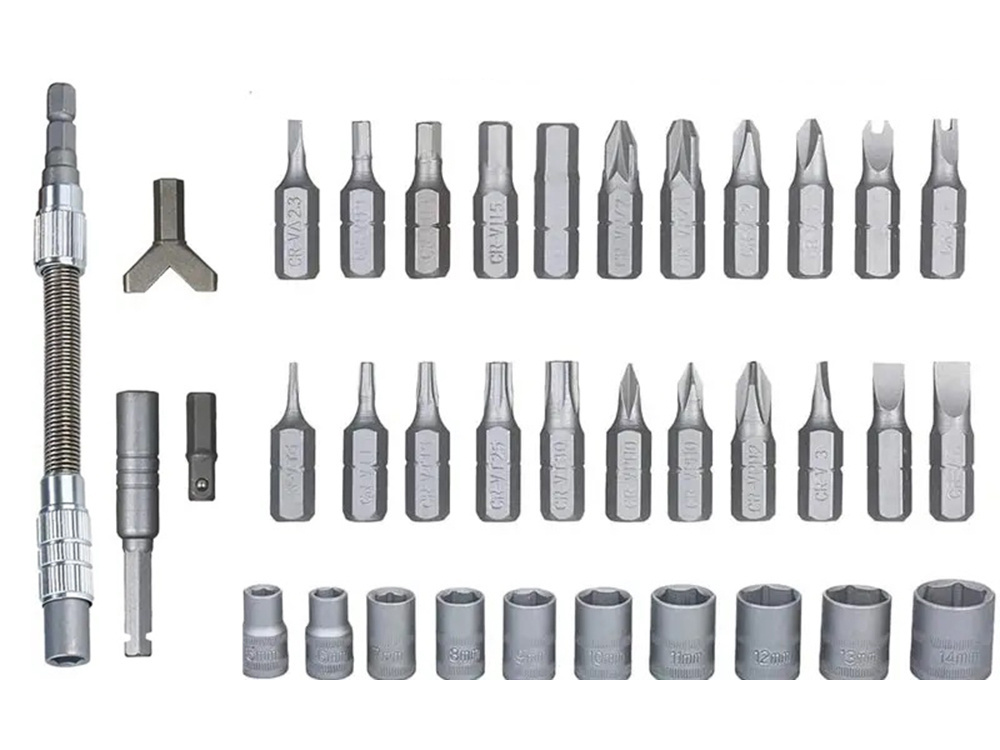 Įrankių rinkinys su torx galvutėmis 5-14mm, 38 vnt.