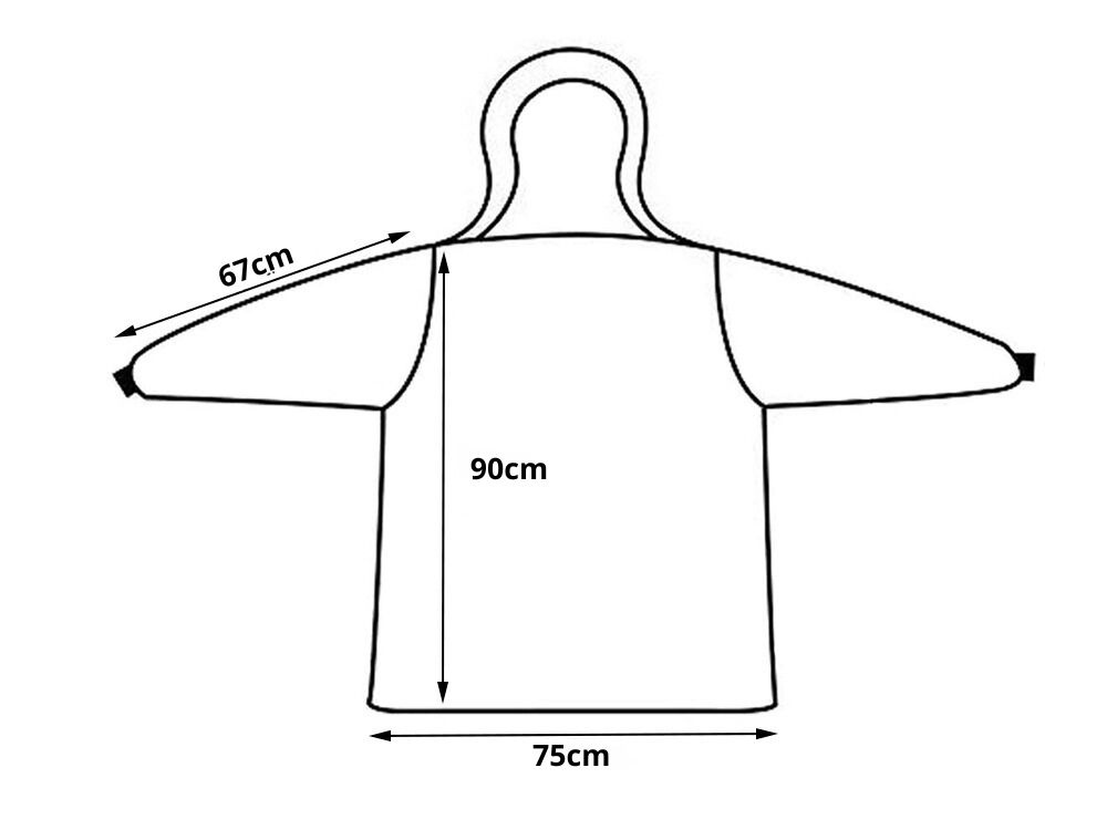Minkštas ir šiltas oversize pledas su gobtuvu, violetinis