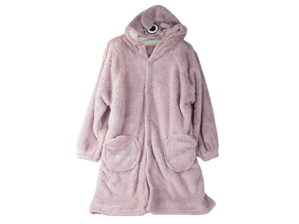 Minkštas ir šiltas oversize pledas su gobtuvu, violetinis