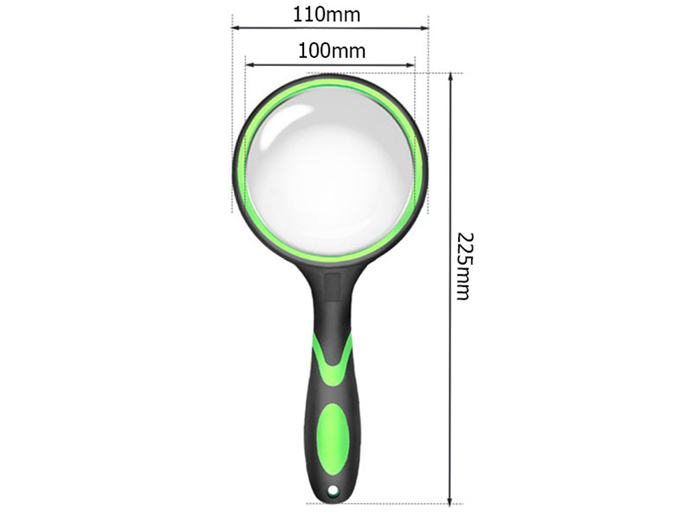 Didinamoji stiklinė lupa 100 mm, 3x