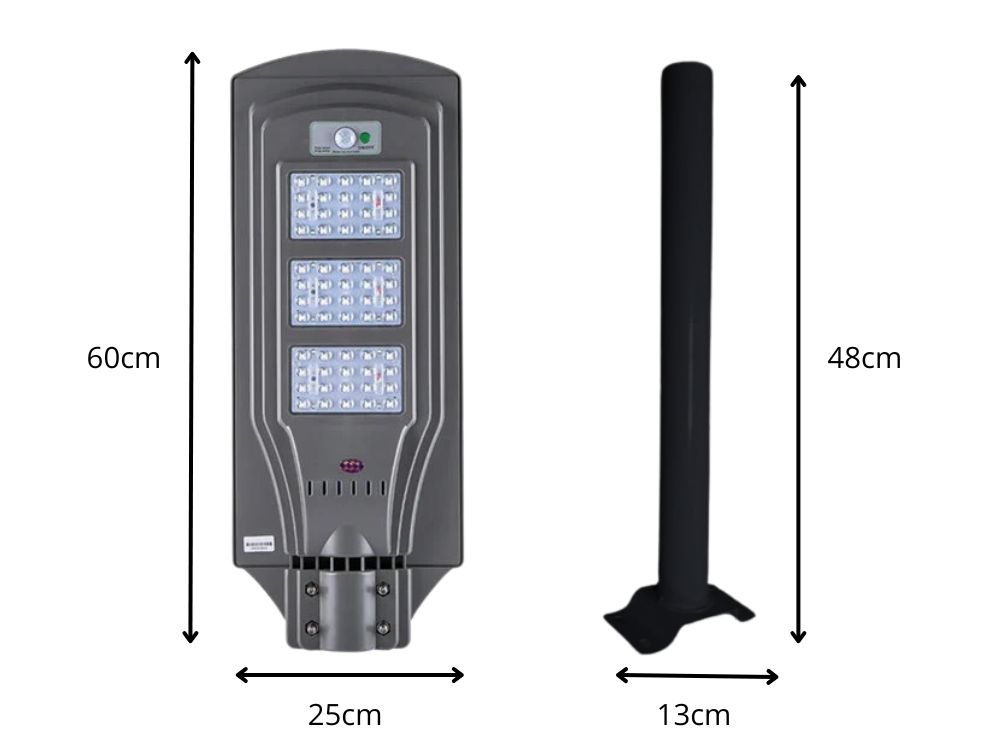 Saulės led lempa su nuotolinio valdymo pultu, ip65
