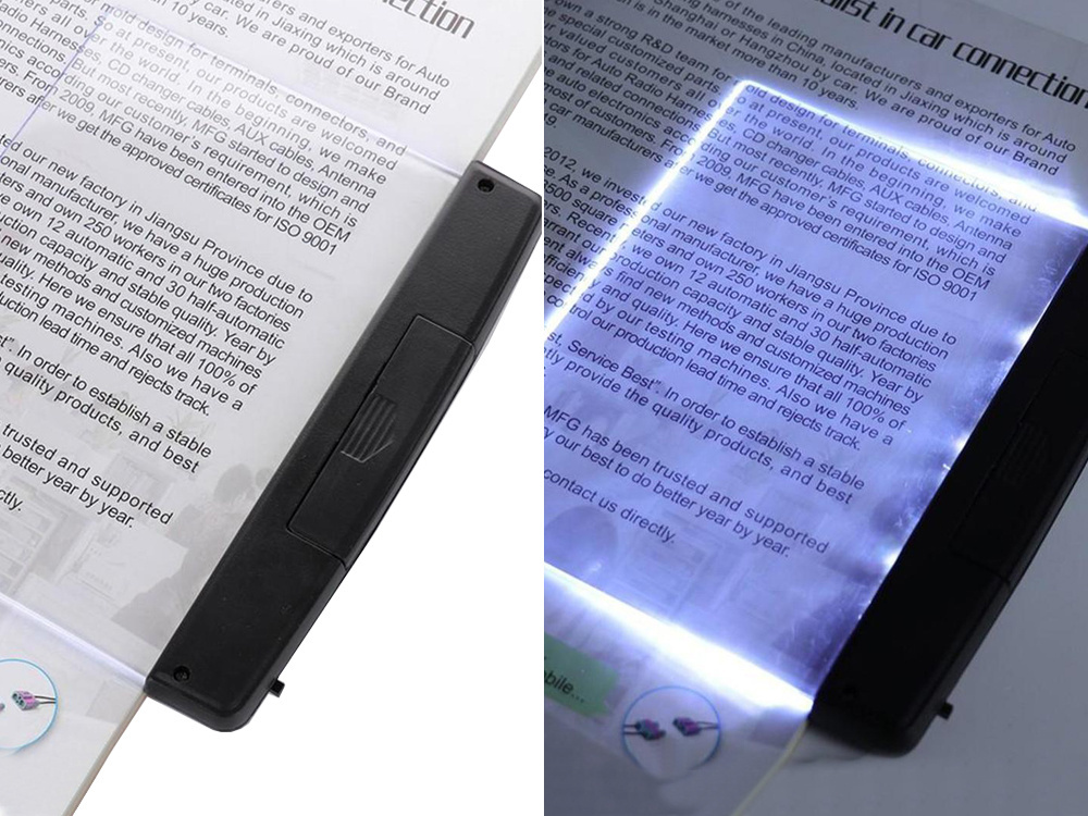 Nešiojama led skaitymo lempa